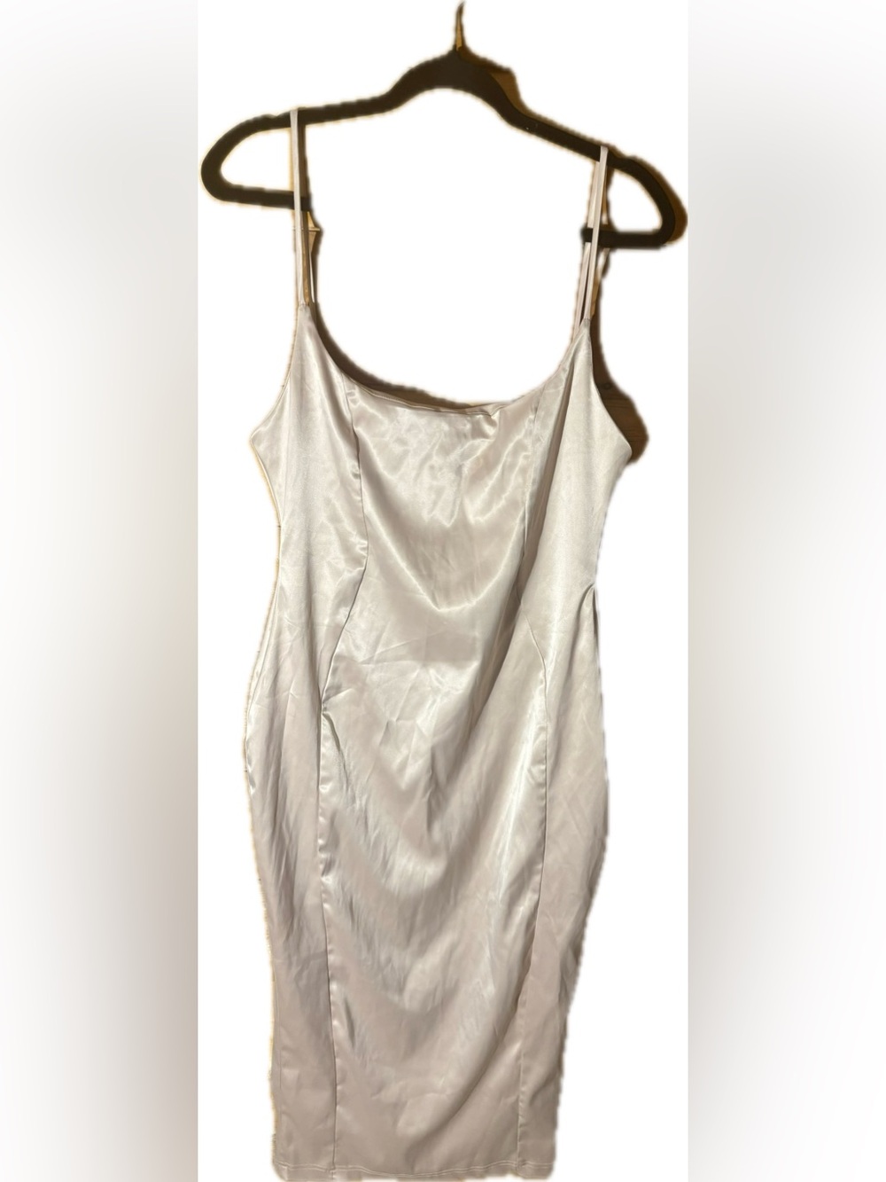 Fashion Nova Silky Champagne Slip Dress